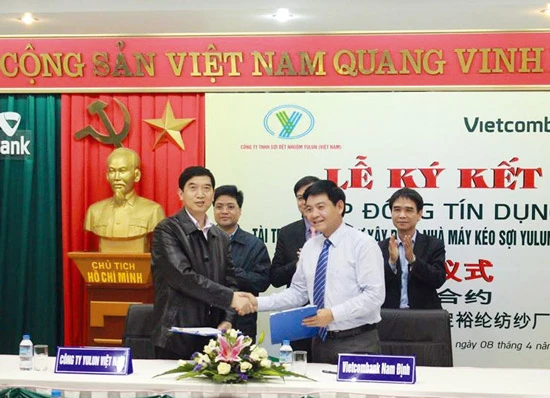 Vietcombank cho doanh nghiệp sợi dệt nhuộm tại Nam Định vay 128 tỷ đồng