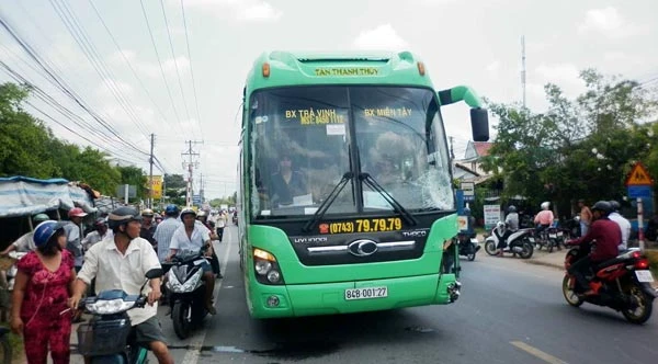 Xe khách gây tai nạn tại Trà Vinh chạy tốc độ 121 km/giờ