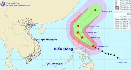 Bão Noul còn tiếp tục mạnh thêm