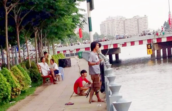 Nạn câu cá dọc kênh Nhiêu Lộc - Thị Nghè: Giảm người câu, tăng cần câu