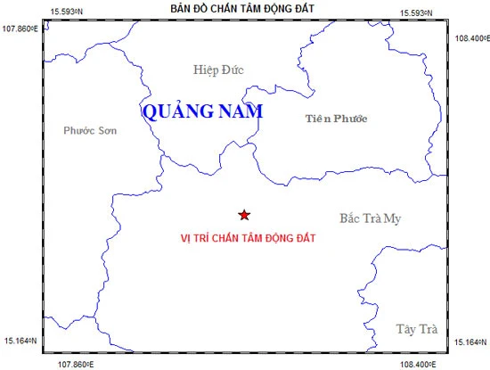 Quảng Nam: Lại động đất ở thuỷ điện Sông Tranh 2