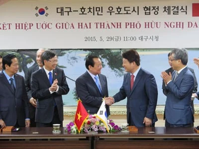 TPHCM - TP Daegu (Hàn Quốc) ký thỏa thuận quan hệ hợp tác hữu nghị