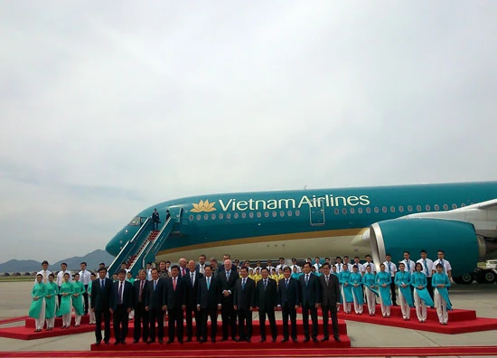 Vietnam Airlines tiếp nhận máy bay thế hệ mới A 350-900