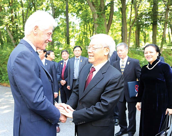 Tổng Bí thư Nguyễn Phú Trọng: Ông bà Clinton là những người bạn lớn của nhân dân Việt Nam