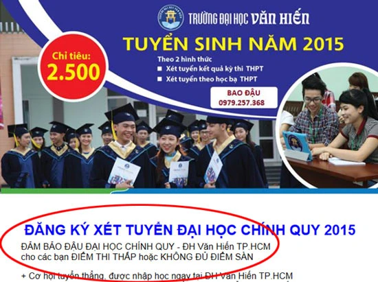 Cảnh giác chiêu lừa bao đậu đại học