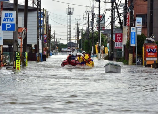Nhật Bản: bão lũ hoành hành, hàng triệu người cần sơ tán