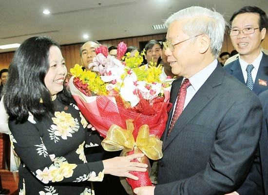 Tổng Bí thư Nguyễn Phú Trọng gặp mặt doanh nhân tiêu biểu TPHCM