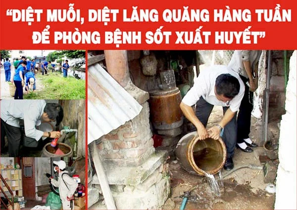 Phát động chiến dịch mẫu diệt lăng quăng phòng chống sốt xuất huyết