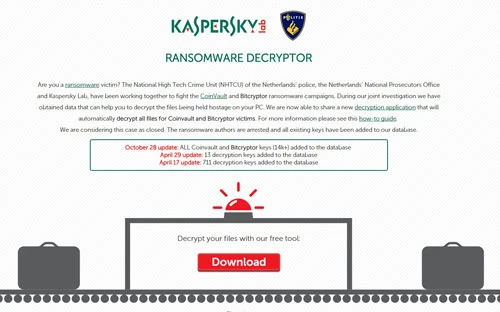 Kaspersky phát hành công cụ giải mã dữ liệu bị mã hóa bởi ransomware