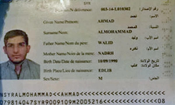 Phát hiện thêm 1 hộ chiếu "khủng bố" Ahmad Almohammad