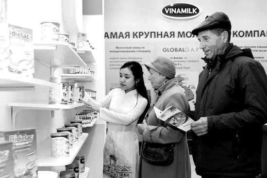Sản phẩm Vinamilk đã chiếm được cảm tình của người dân Mátxcơva