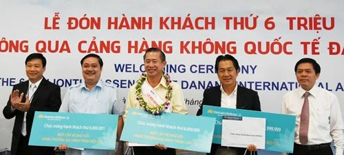 Cảng hàng không Đà Nẵng đón hành khách thứ 6 triệu