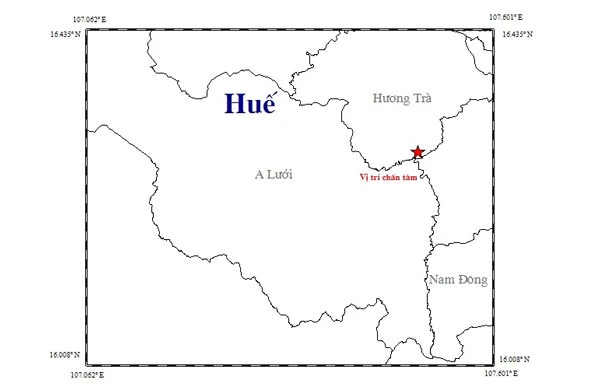 Thừa Thiên – Huế: Liên tiếp xảy ra 3 cơn động đất nhỏ