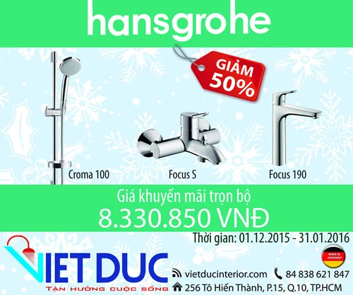 Cùng Hansgrohe thay áo mới cho nhà đẹp