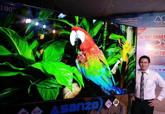 Asanzo ra tivi 100 inch, độ phân giải 4K