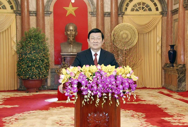 Chủ tịch nước Trương Tấn Sang: Chúc những điều tốt đẹp nhất sẽ đến với đất nước ta