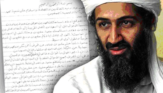 Công bố di chúc viết tay của trùm khủng bố Bin Laden