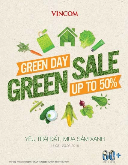 Lễ hội Xanh “Green Day – Green Sale” tại Vincom