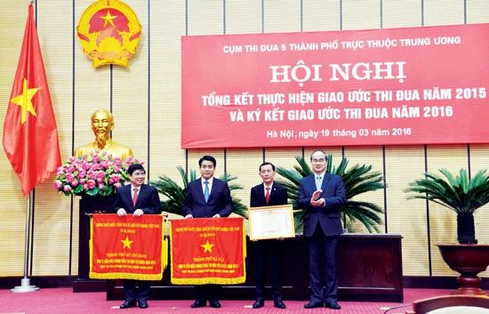 5 thành phố trực thuộc Trung ương ký kết giao ước thi đua năm 2016