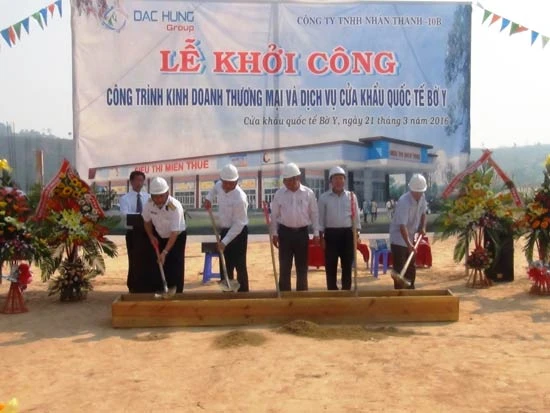 Khởi công 2 dự án tại Khu kinh tế Cửa khẩu Bờ Y