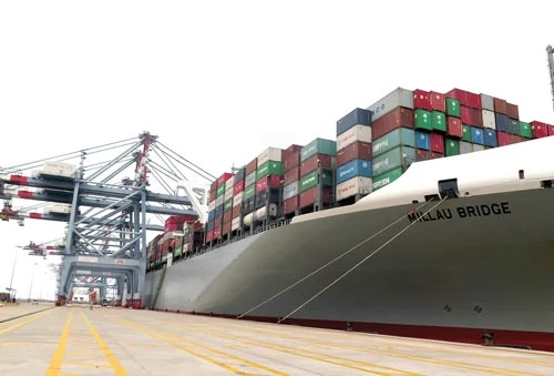 Khu cảng Cái Mép - Thị Vải đón tàu container siêu lớn