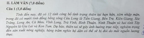 Kiểm điểm người ra đề thi sai môn Ngữ văn lớp 12 tại Đồng Nai