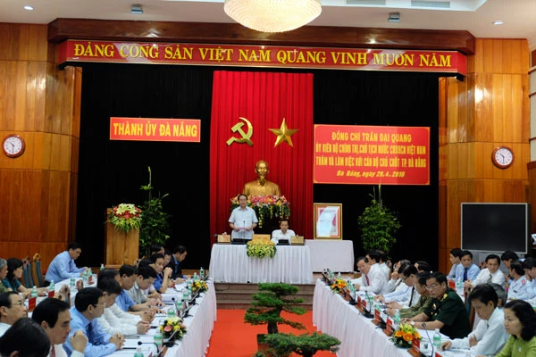 Chủ tịch nước Trần Đại Quang: Tạo điều kiện để Đà Nẵng có cơ chế đặc thù