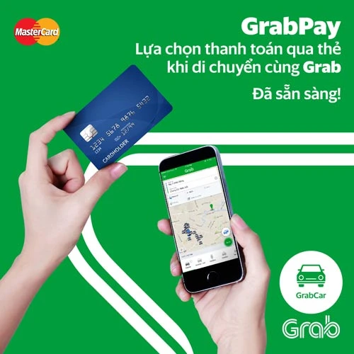 Grab cho thanh toán bằng thẻ thanh toán quốc tế