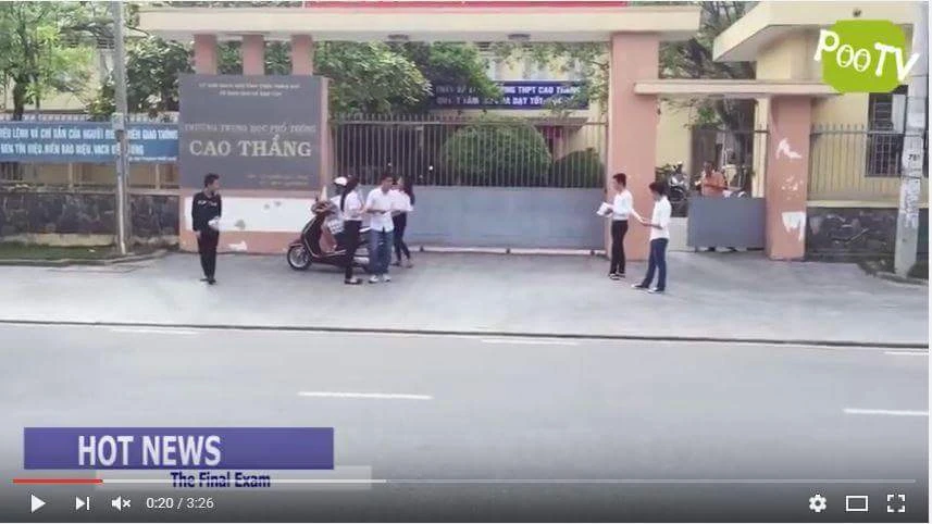 Đã tìm được một người xuất hiện trong clip chế giễu kỳ thi THPT Quốc gia tại Huế
