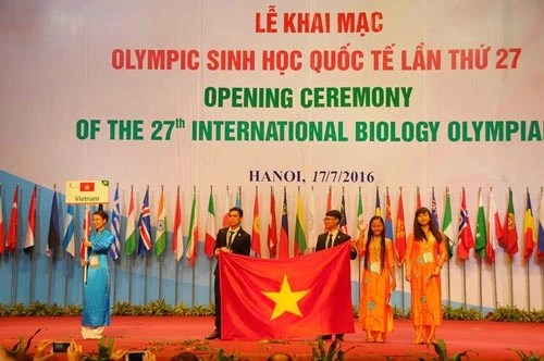 Khai mạc Olympic Sinh học quốc tế lần thứ 27 tại Việt Nam