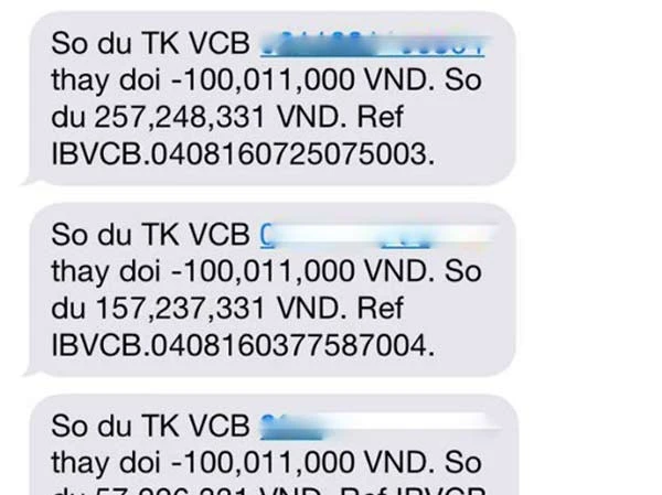 Khách hàng của Vietcombank bị rút khỏi tài khoản 500 triệu đồng khi... đang ngủ!