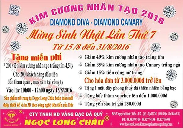 Ngọc Long Châu kỷ niệm 7 năm thành lập và chương trình tri ân khách hàng