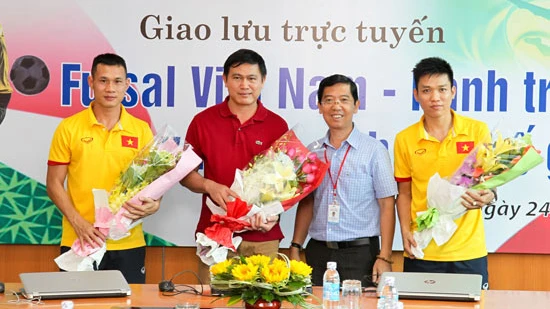Báo SGGP Online tổ chức giao lưu với đội tuyển Futsal Việt Nam
