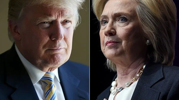 Bầu cử Mỹ: Ông Trump dẫn điểm bà Clinton