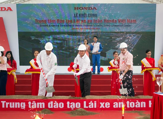 Honda Việt Nam khởi công xây dựng trung tâm lái xe an toàn mới