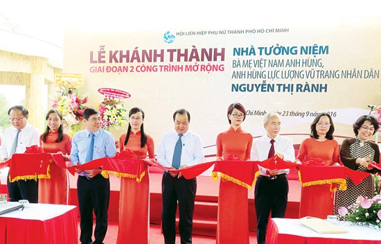 Khánh thành giai đoạn 2 Nhà tưởng niệm mẹ VNAH Nguyễn Thị Rành