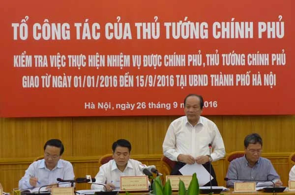Yêu cầu Hà Nội làm rõ 9 nội dung quá hạn được Thủ tướng giao