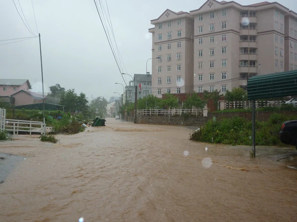 Đà Lạt: Mưa lớn, đường thành sông