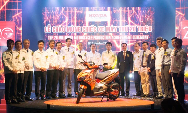Honda Việt Nam xuất xưởng chiếc xe máy thứ 20 triệu