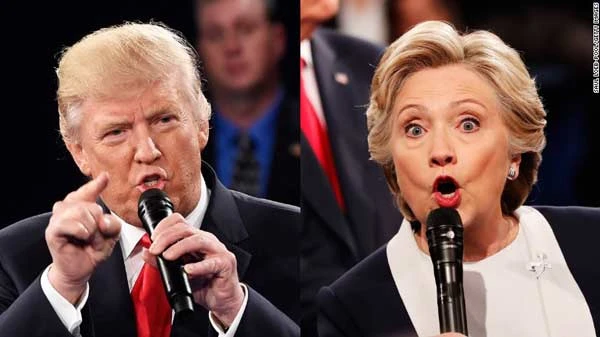 Bà Clinton giành chiến thắng trong cuộc tranh luận lần 2 với ông Trump