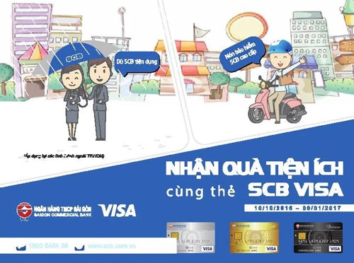 Ăn uống thả ga - nhận quà tiện ích cùng thẻ scb visa