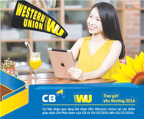 CB: Cùng Western Union “Trao gửi yêu thương 2016”