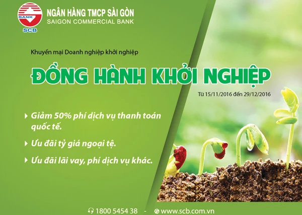 “Đồng hành khởi nghiệp”cùng SCB