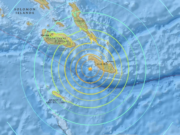 Động đất 7,7 độ Richter ở quần đảo Solomon