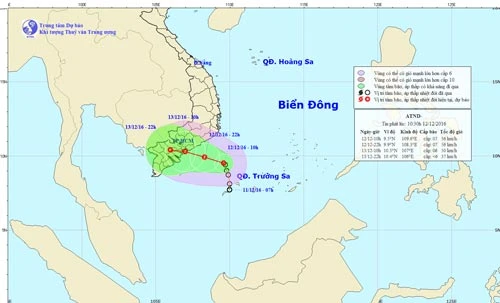 Dự báo áp thấp nhiệt đới gây mưa to từ Quảng Ngãi đến Bình Thuận
