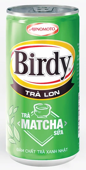 Bật nắp thưởng thức ngay Trà Matcha sữa Birdy lon