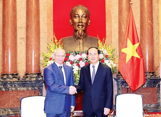 Chủ tịch nước Trần Đại Quang tiếp Thủ tướng Cộng hòa Bashkortostan
