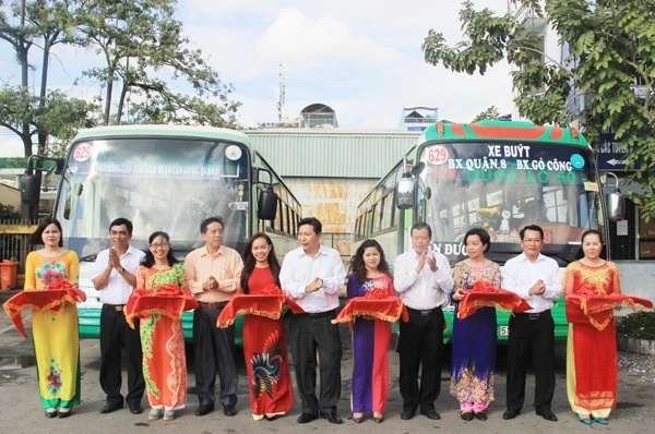Mở tuyến xe buýt từ Bến xe quận 8 đi Thị xã Gò Công, tỉnh Tiền Giang