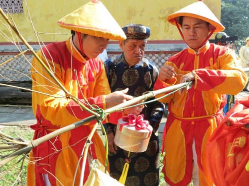 Trang nghiêm nghi lễ hạ nêu và khai ấn tại Đại nội Huế