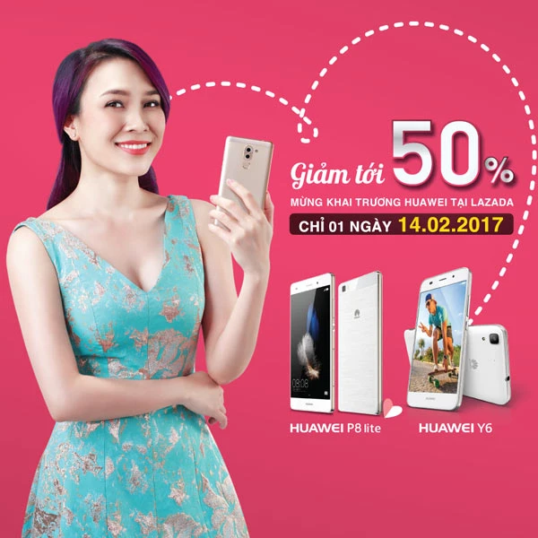 Huawei chính thức khai trương gian hàng trên Lazada